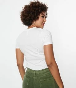 Threadless (Skinny Corp/Steven Rhodes) Cat & Plant Fitted Graphic Tee