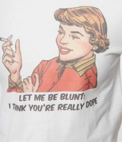 Femfetti Let Me Be Blunt Fitted Graphic Tee