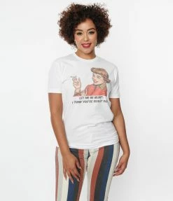 Femfetti Let Me Be Blunt Fitted Graphic Tee