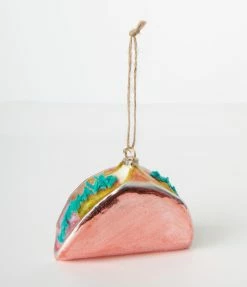 One Hundred 80 Degrees Accessories Rose Gold Taco Glass Ornament