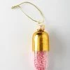 One Hundred 80 Degrees Gold & Pink Pill Glass Ornament Accessories