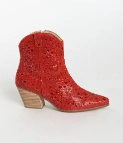 Matisse Shoes Red Western Harlow Ankle Boot