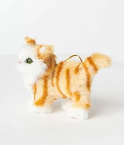 Kurt Adler Accessories Plush Orange Cat Ornament