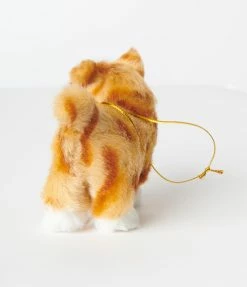 Kurt Adler Accessories Plush Orange Cat Ornament