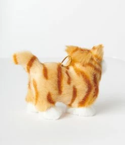 Kurt Adler Accessories Plush Orange Cat Ornament