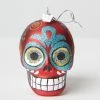 Kurt Adler Red Sugar Skull Glass Ornament