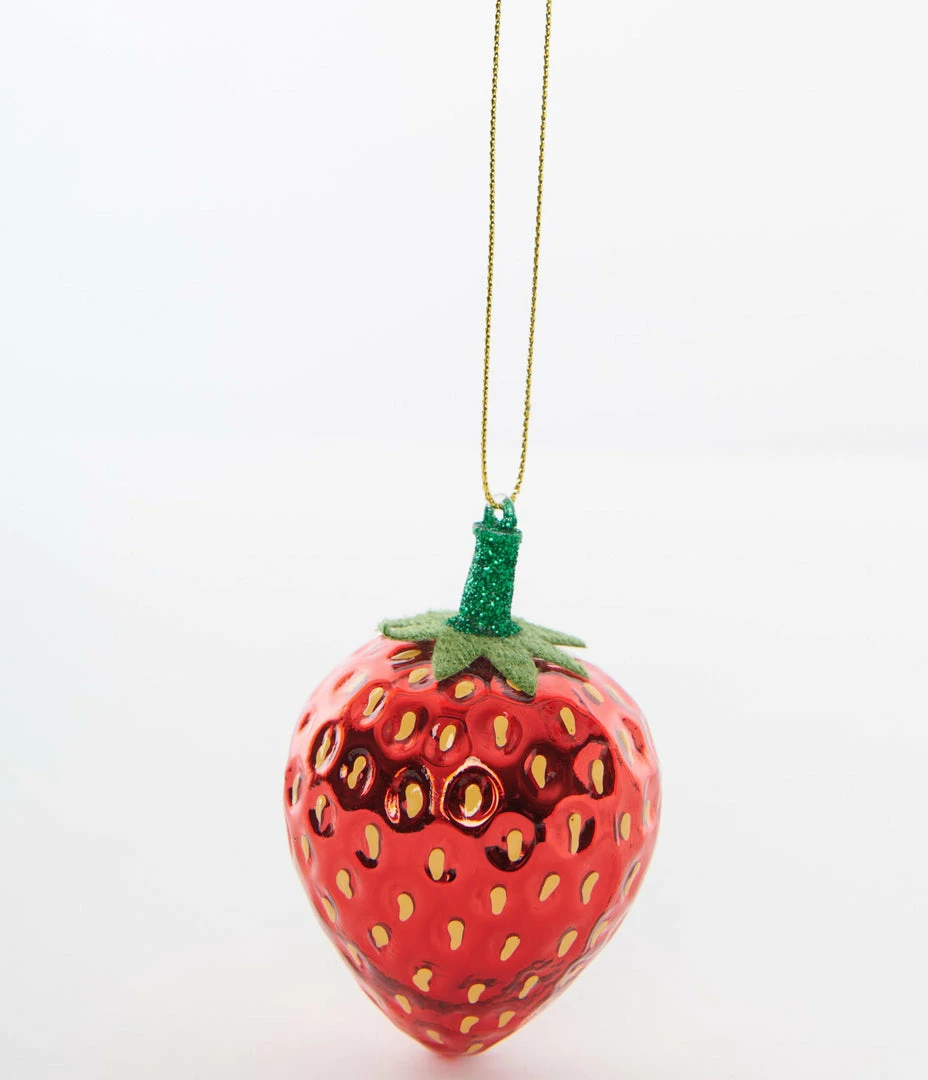 Cody Foster Strawberry Glass Ornament Accessories