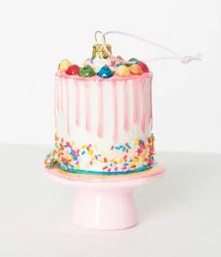 Cody Foster Explosion Confetti Cake Glass Ornament Accessories