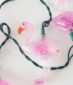 Kurt Adler Accessories Pink Flamingo String Light Set