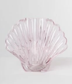 The WOW Effect Pink Seashell Glass Vase Accessories