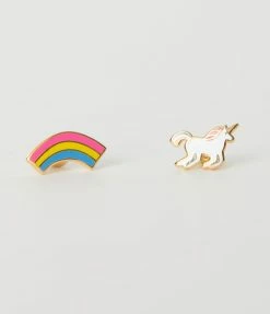Yellow Owl Workshop Accessories Unicorn & Rainbow Earrings