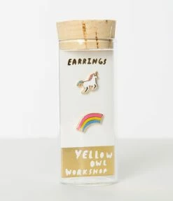 Yellow Owl Workshop Accessories Unicorn & Rainbow Earrings