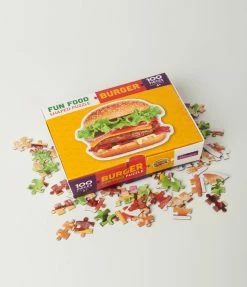 Parragon Gifts Burger Shaped One Hundred Piece Puzzle Accessories
