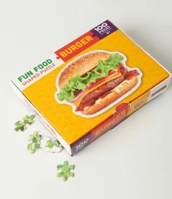 Parragon Gifts Burger Shaped One Hundred Piece Puzzle Accessories
