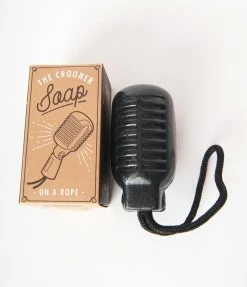 Finelines (Gentlemans Hardware) Crooner Mic Soap On A Rope