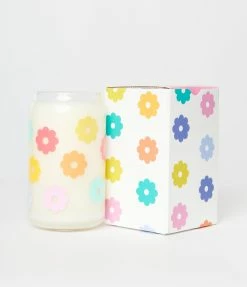Talking Out Of Turn Accessories Rainbow Daisy Candle