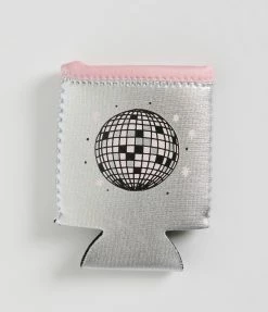 Talking Out Of Turn Disco Ball Metallic Can Sleeve