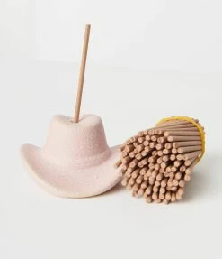 Paddywax Pink Cowboy Hat Incense Holder