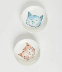 Finelines (ORE) Watercolor Cat Pet Bowl Set