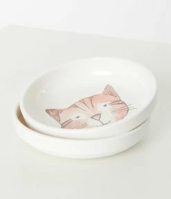 Finelines (ORE) Watercolor Cat Pet Bowl Set