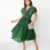 Clothing Magnolia Place Green Sparkle Midori Swing Dress