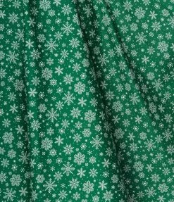 Bottoms Magnolia Place Plus Size Green Snowflake Print Abby Pinafore Skirt