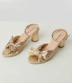 Unique Vintage Golden Slingback Bow Heel New Arrivals!
