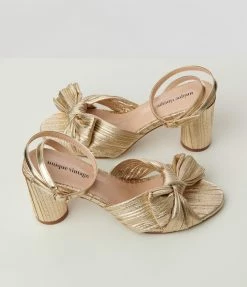 Unique Vintage Golden Slingback Bow Heel New Arrivals!