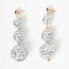 FAME Accessories Layered Disco Ball Drop Earrings