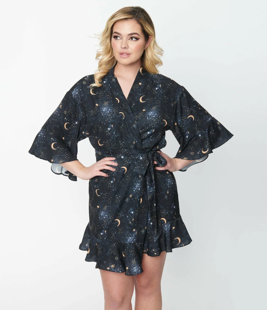 Unique Vintage Midnight Galaxy Robe New Arrivals!