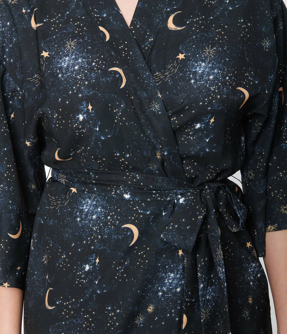 Unique Vintage Midnight Galaxy Robe New Arrivals!