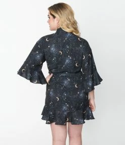 Unique Vintage Midnight Galaxy Robe New Arrivals!