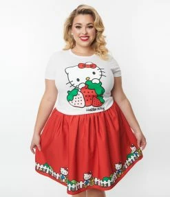 Hello Kitty X Smak Parlour Strawberry Fitted Tee Clothing