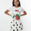 Hello Kitty X Smak Parlour Strawberry Fitted Tee Clothing