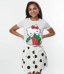 Hello Kitty X Smak Parlour Strawberry Fitted Tee Clothing