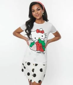 Hello Kitty X Smak Parlour Strawberry Fitted Tee Clothing