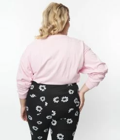 Clothing Hello Kitty X Smak Parlour Pink Heart Long Sleeve Unisex Tee