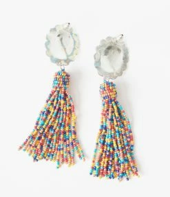 Joia Accessories Western Rainbow Bead Drop Earrings