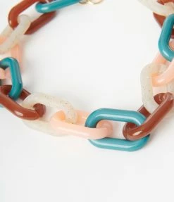 Joia Accessories Multicolor Chain Link Chunky Necklace