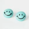 Joia Blue Smiley Face Earrings