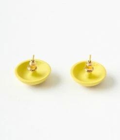 Joia Yellow Smiley Face Earrings Accessories