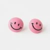 Joia Pink Smiley Face Earrings Accessories