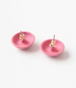 Joia Pink Smiley Face Earrings Accessories