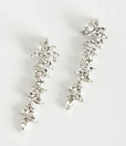 Joia Flapper Accessories Rhinestone Flapper Earrings