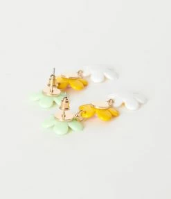 Joia Accessories Multicolor Daisy Drop Earrings