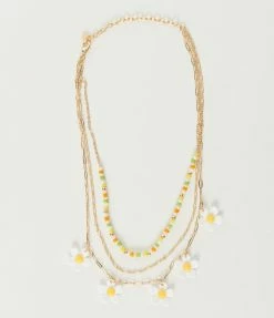 Joia Gold Daisy Layer Necklace Accessories