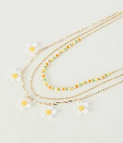 Joia Gold Daisy Layer Necklace Accessories