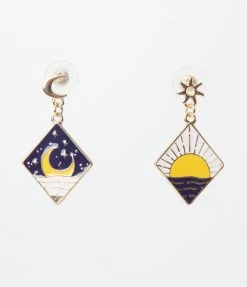 Joia Jewelry Celestial Sun & Moon Drop Earrings