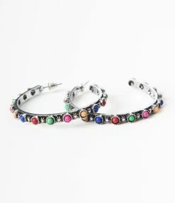 Joia New Arrivals! Multicolor Western Hoop Earrings