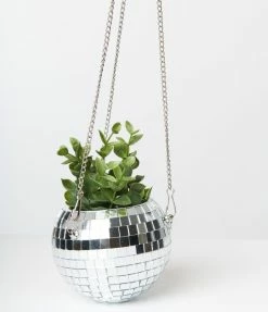 EGG 4 Inch Disco Ball Hanging Planter